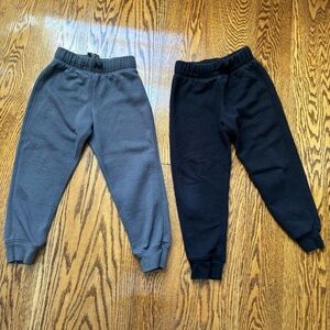 Jumping Beans Softest Fleece Gray and Black Kids' Joggers - Set of 2 Sweatpants